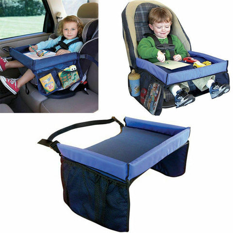 Waterproof Kids Baby Portable Safety Car Seat Lap Travel Tray Activity Table