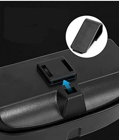 Car Visor Sunglasses Case Plastic Eyeglasses Clip Storage Case Holder for Sun Visor with Hidden Magnetic