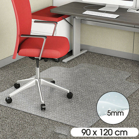 Vinyl Plastic Floor Mat Office Chair Mat Protector Carpet 90 x 120 cm AU STOCK