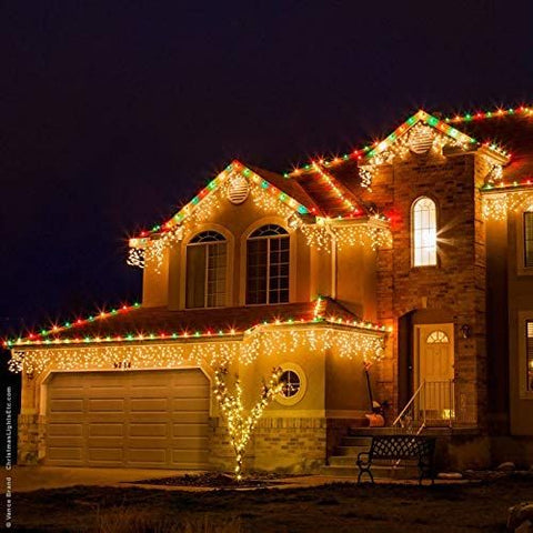 10M 432Led 8 Modes Icicle String Lights with 72 Drops, Window Curtain Fairy Icicle Lights, Icicle Fairy Twinkle Lights for Christmas, Party, Holiday (Warm White)