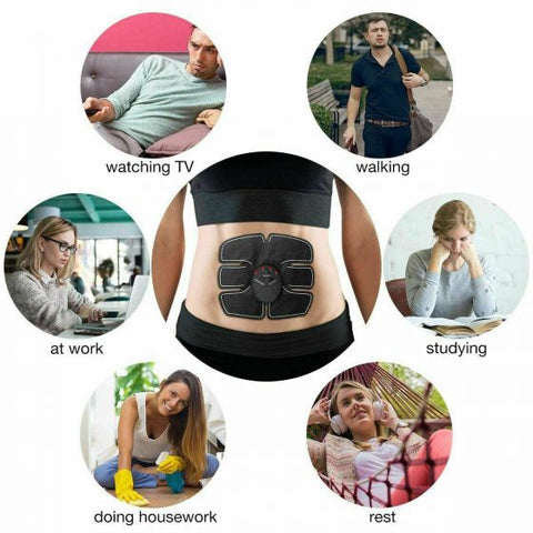 Electronic Muscle Stimulation EMS Training Device Toner Belt with USB Rechargeable cable