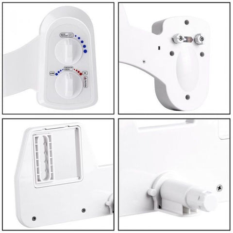 Bidet Toilet Attachment Hot/Cold Water "Dual Nozzle"