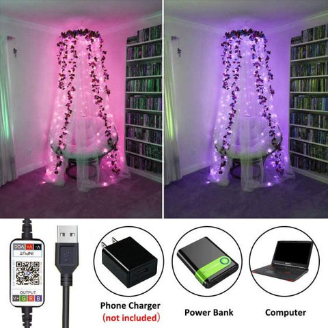 APP Remote Control USB LED Lights - Multicolor