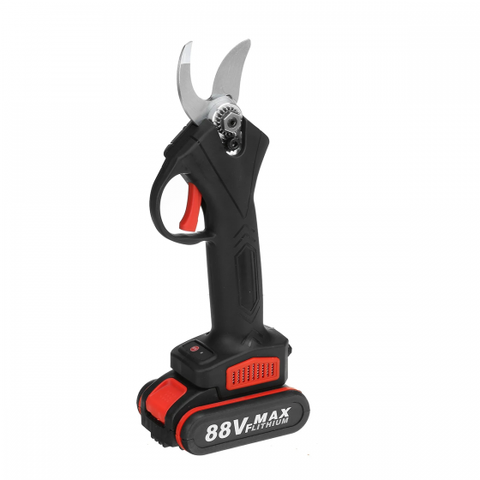 88V Cordless Pruner Electric Pruning Shear with 2 Lithium-ion Battery Efficient Fruit Tree Bonsai Pruning Branche Cutter Scissor