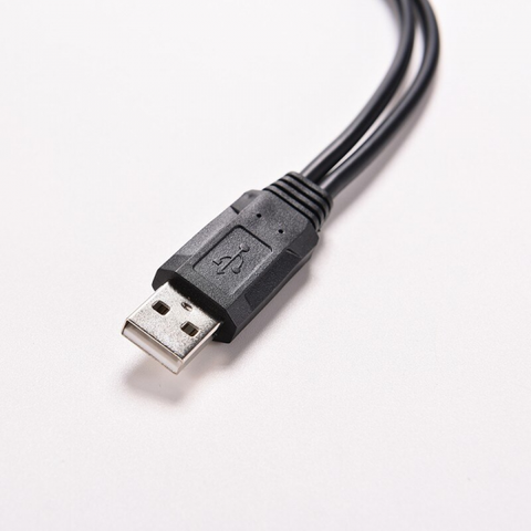 USB Male to 2-Female Cable Adapter