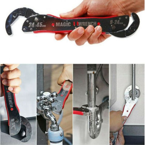 9-45mm Adjustable Multi Purpose Magic Spanner Set of tool Universal Wrench Pipe Adjustable Spanner for Home Wrench