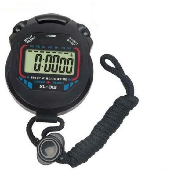 Digital LCD Chronograph Handheld Sports Counter Stopwatch Timer Stop Watch