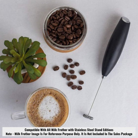 Milk Frother Whisk with Stand