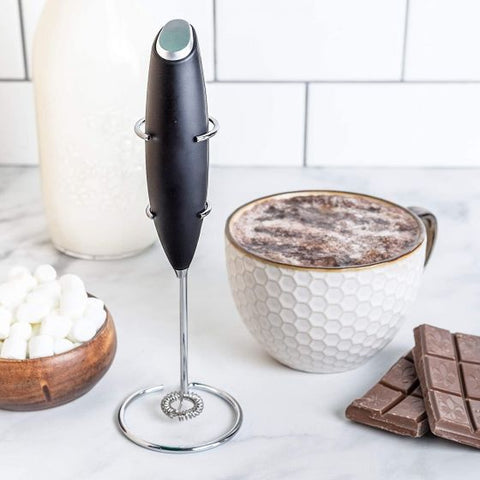 Milk Frother Whisk with Stand