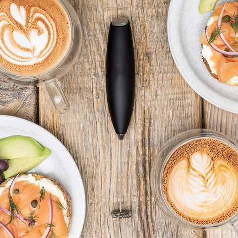 Milk Frother Whisk with Stand