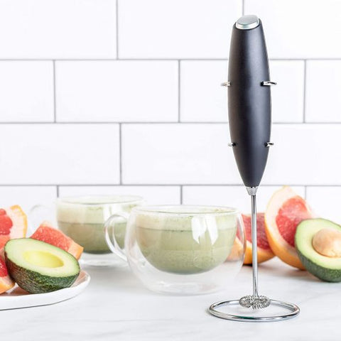 Milk Frother Whisk with Stand