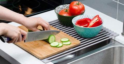 Roll Up Dish Drying Rack