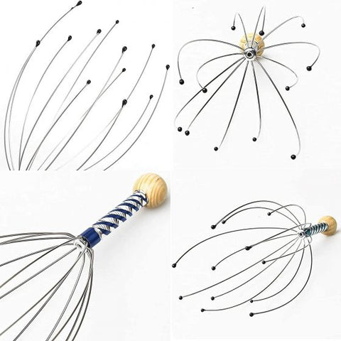 Scalp Massage Machine Head Massager Scalp Scratcher 12 Fingers Head Scratcher For Head Massage Body Relaxing Hair Massage