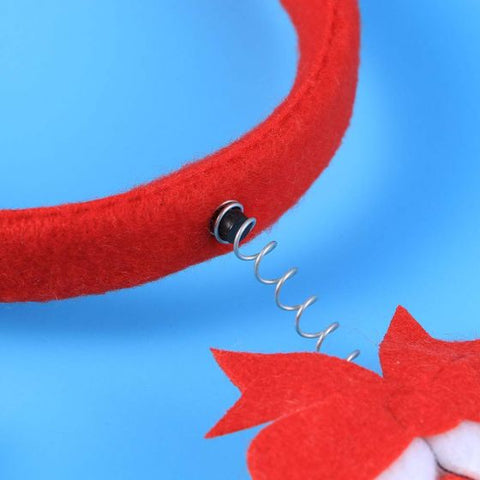 Christmas Fun Springy Hair Band Lovely Hair Hoop Cartoon Headwear Party Supplies Xmas Decor Photo Props Gift (Bear)