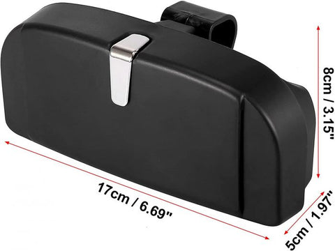 Car Visor Sunglasses Case Plastic Eyeglasses Clip Storage Case Holder for Sun Visor with Hidden Magnetic