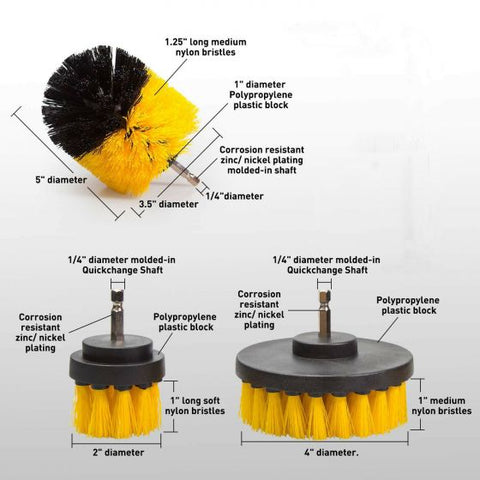 3pcs/set electric brush