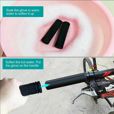 Mountain Cycling Bike Bicycle MTB Handlebar Grips Rubber Anti-slip Handle Grip