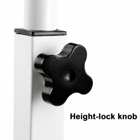 EZONEDEAL Adjustable C-Shape Portable Sofa Bed Side Table Laptop Desk with Wheels for Small Space (Beech Wood Color)