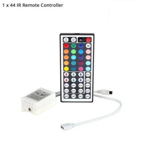 5050 RGB LED strip Light 44key Remote & connector And adapter