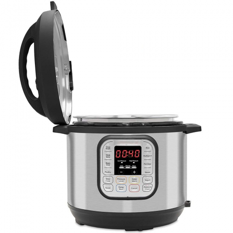 7-in-1 Electric Pressure Cooker, Slow Cooker, Rice Cooker, Steamer, Saute, Yogurt Maker, Warmer & Sterilizer, 6 Quart, Stainless Steel/Black