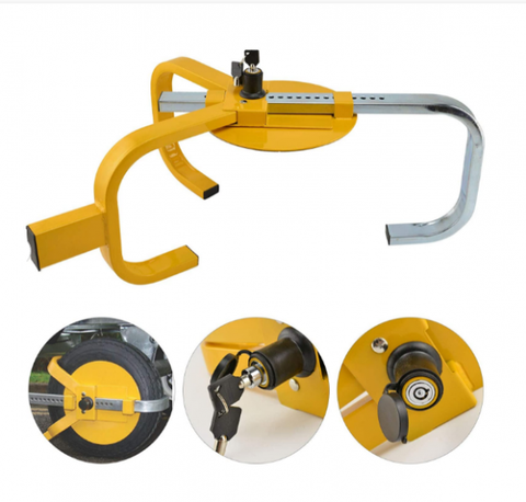 Wheel Clamp Caravan Wheel Locks Heavy Duty Ideal For Cars, Caravans and Trailers