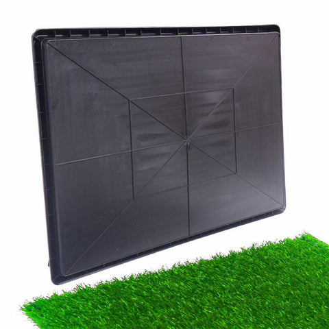 Indoor Dog Pet Potty Zoom Training Portable Grass Mat Toilet Large Loo Pad Tray