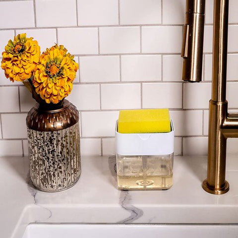 Soap Dispenser and Sponge Caddy