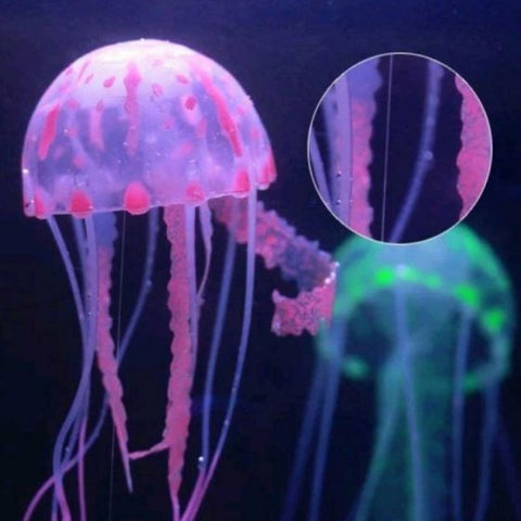 Artificial Glowing Effect Fish Tank Decoration Aquarium Jellyfish Ornament