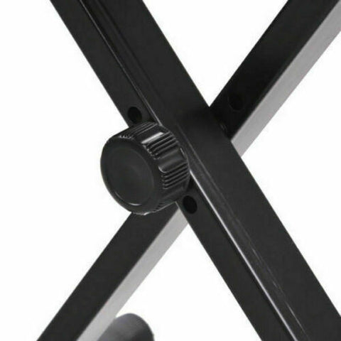 Portable Piano Stool Adjustable 3 Way Folding Keyboard Seat Bench Chair Black