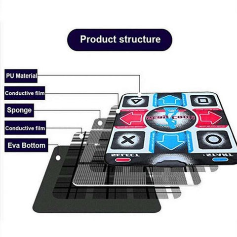 Non-Slip Dancing Step Dance Game Mat Pad with USB For PC TV Video Household Game
