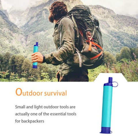 Personal Water Filter Set Camping Water Purifier Set Outdoor Hiking Camping Lake River Portable Water Filter Filtration Tube Straw