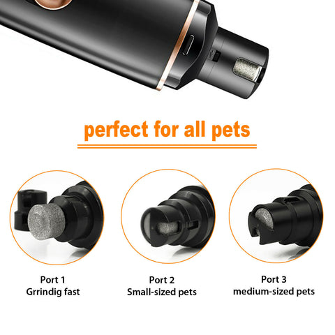 Rechargeable Electric Dog Toe Nail Grinder Pet Cat Claw Grooming Clipper Trimmer