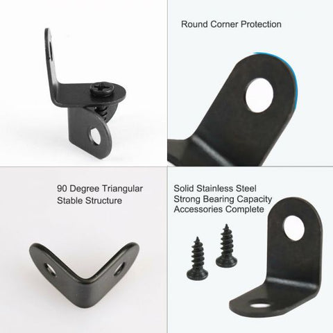 10Pcs 20mm Right Angle Bracket L Shape Corner Brace Joining Fixing Repair