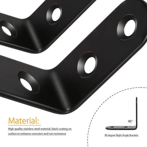 10Pcs 20mm Right Angle Bracket L Shape Corner Brace Joining Fixing Repair