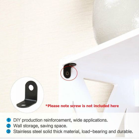 10Pcs 20mm Right Angle Bracket L Shape Corner Brace Joining Fixing Repair